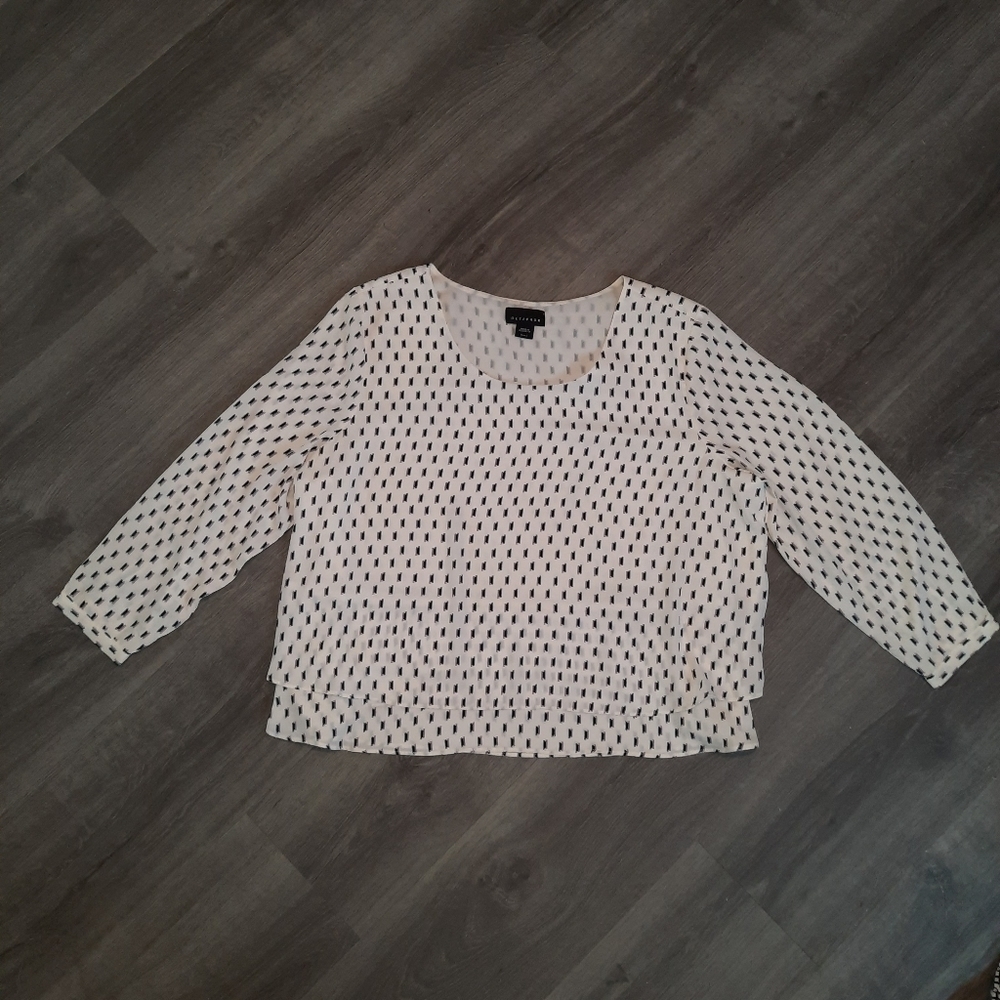 Metaphor Long Sleeve Patterned Shirt